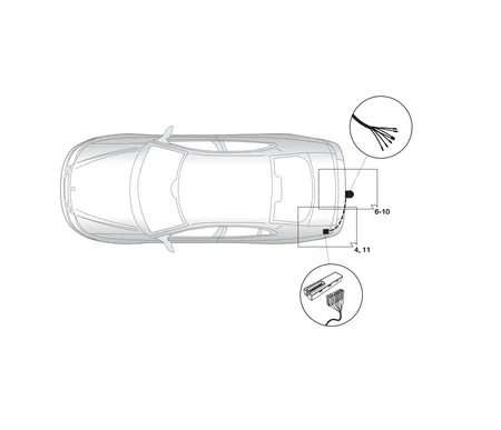 Электрика фаркопа Hak-System (7 pin) для Saab 9-3 2002-2014 12500532 в 