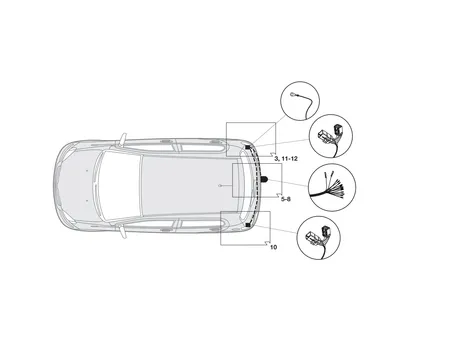 Электрика фаркопа Hak-System (13 pin) для Chevrolet Aveo 2008-2011 26290509 в 