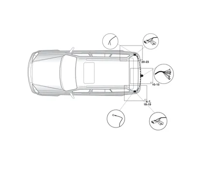 Электрика фаркопа Hak-System (7 pin) для Opel Antara 2006-2011 16500522 в 