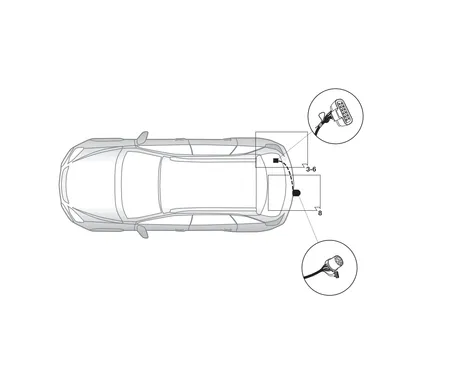 Электрика фаркопа Hak-System (13 pin) для Opel Antara 2006-2017, (для авто с подготовкой) 21500566 в 