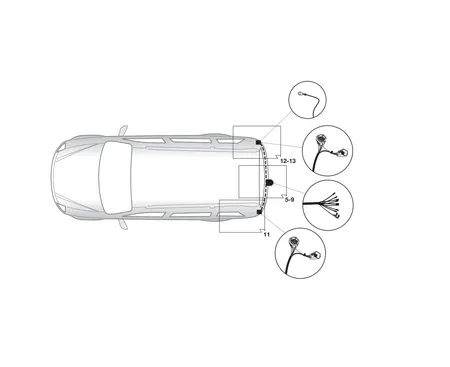 Электрика фаркопа Hak-System (7 pin) для Lancia Voyager 2011-2015 16500571 в 