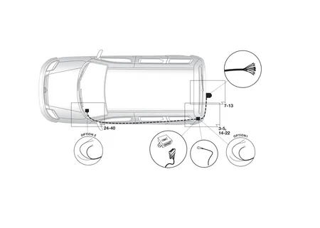 Электрика фаркопа Hak-System (13 pin) для Citroen Berlingo 2008- 21500558 в 