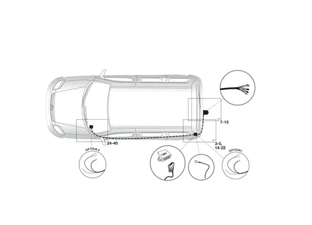 Электрика фаркопа Hak-System (7 pin) для Citroen Berlingo 2008- 12500558 в 