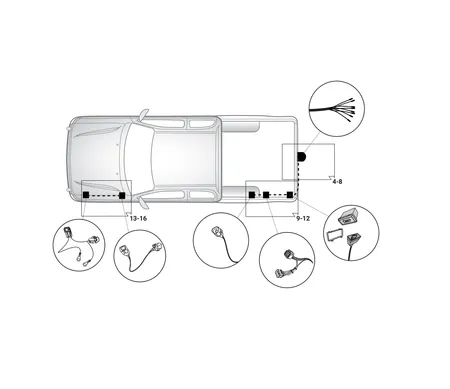 Электрика фаркопа Hak-System (7 pin) для Fiat Fullback 2016- 12500625 в 