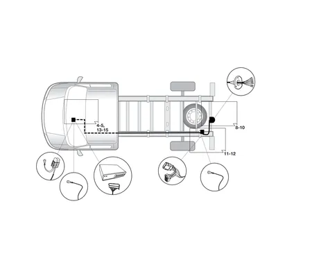 Электрика фаркопа Hak-System (7 pin) для Fiat Ducato 2006- 12500513 в 