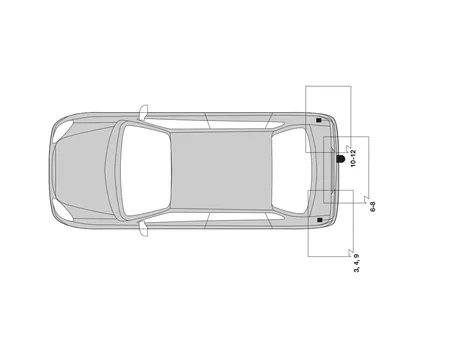 Электрика фаркопа Hak-System (7 pin) для Peugeot 807 2002-2005 16500509 в 