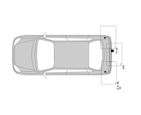 Электрика фаркопа Hak-System (13 pin) для Lancia Phedra 2002-2005 26500505 в 