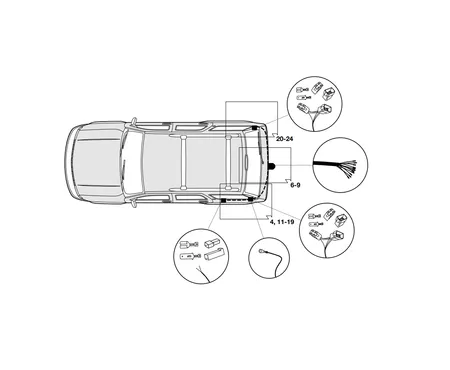 Электрика фаркопа Hak-System (13 pin) для Fiat Freemont 2011-2012 26500548 в 