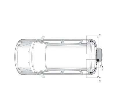 Электрика фаркопа Hak-System (7 pin) для Daihatsu Terios 2006- 16300500 в 