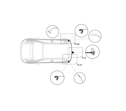 Электрика фаркопа Hak-System (13 pin) для Daihatsu Terios 2006- 26500527 в 