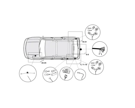 Электрика фаркопа Hak-System (13 pin) для Fiat Freemont 2012-2016 21050523 в 