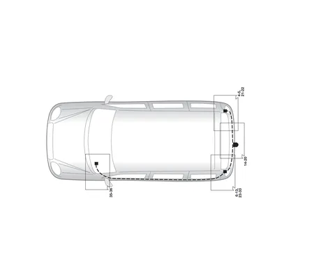 Электрика фаркопа Hak-System (7 pin) для Fiat Doblo 2005-2010 12050511 в 