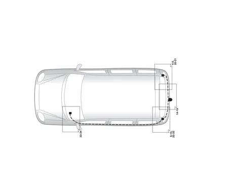 Электрика фаркопа Hak-System (13 pin) для Fiat Doblo 2005-2010 21050511 в 