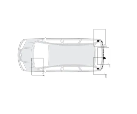 Электрика фаркопа Hak-System (13 pin) для Volkswagen Sharan 1995-1997 21500004 в 