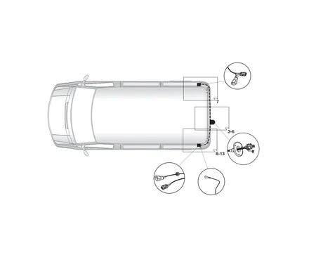 Электрика фаркопа Hak-System (7 pin) для Hyundai H1 2008- 16080514 в 