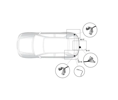 Электрика фаркопа Hak-System (7 pin) для Hyundai i20 2009-2012 16080515 в 