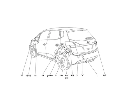 Электрика фаркопа Westfalia (13 pin) для Hyundai ix20 2010- 346064300113 в 