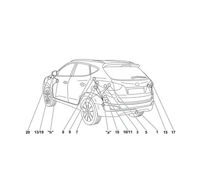 Электрика фаркопа Westfalia (7 pin) для Hyundai ix35 2010-2015 346049300107 в 