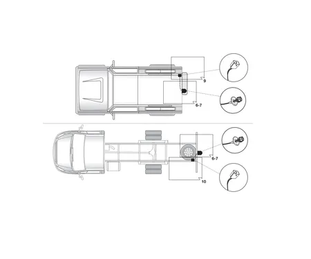 Электрика фаркопа Hak-System (7 pin) для Iveco Daily 2006-2010 12350503 в 