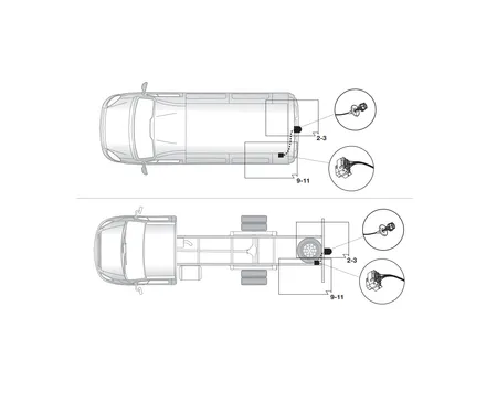 Электрика фаркопа Hak-System (7 pin) для Iveco Daily 2011-2014 12350506 в 