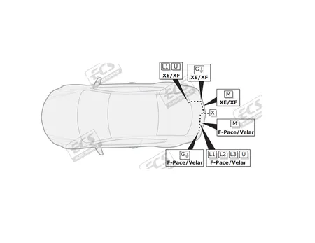 Электрика фаркопа ECS (7 pin) для Jaguar XF 2017-2020 JG007F1 в 