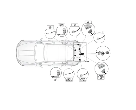 Электрика фаркопа Hak-System (7 pin) для Jaguar XE 2021- 12500679 в 