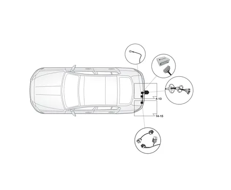 Электрика фаркопа Brink (7 pin) для Jaguar XF 2017- 719063 в 