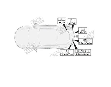 Электрика фаркопа ECS (13 pin) для Land Rover Range Rover Velar 2017-2020 JG007H1 в 