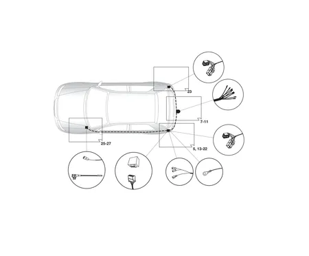 Электрика фаркопа Hak-System (7 pin) для Kia Pro Cee'd 2013-2018 16100547 в 