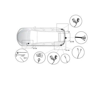 Электрика фаркопа Hak-System (7 pin) для Kia Optima 2016- 12100546 в 