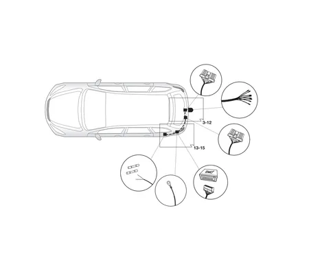 Электрика фаркопа Hak-System (7 pin) для Kia Optima 2016- 16100561 в 