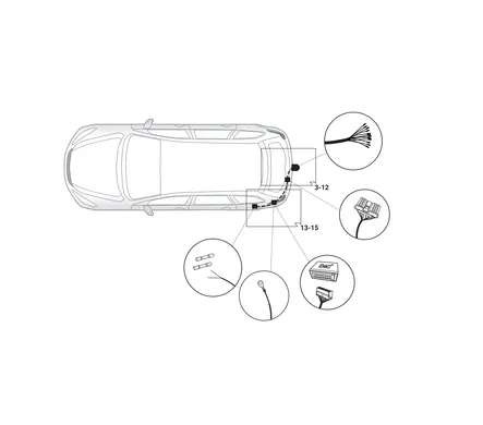 Электрика фаркопа Hak-System (13 pin) для Kia Optima 2016- 26100561 в 