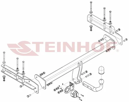 Фаркоп Steinhof для Audi A6 Allroad 2000-2005 A-055 в 