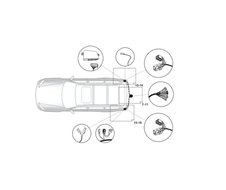 Электрика фаркопа Hak-System (13 pin) для Lexus LX 2008-  21250527 в 