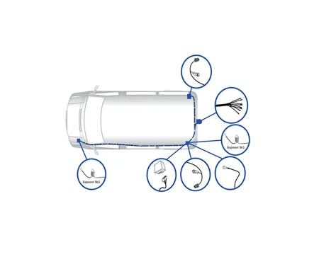 Электрика фаркопа TowRus (7 pin) для Citroen Spacetourer (E-Space) 2016- EMP2-07 в 