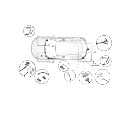 Электрика фаркопа Hak-System (7 pin) для Mazda 2 2015- 16120520 в 