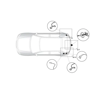 Электрика фаркопа Hak-System (7 pin) для Mazda 2 2007-2015 16120507 в 