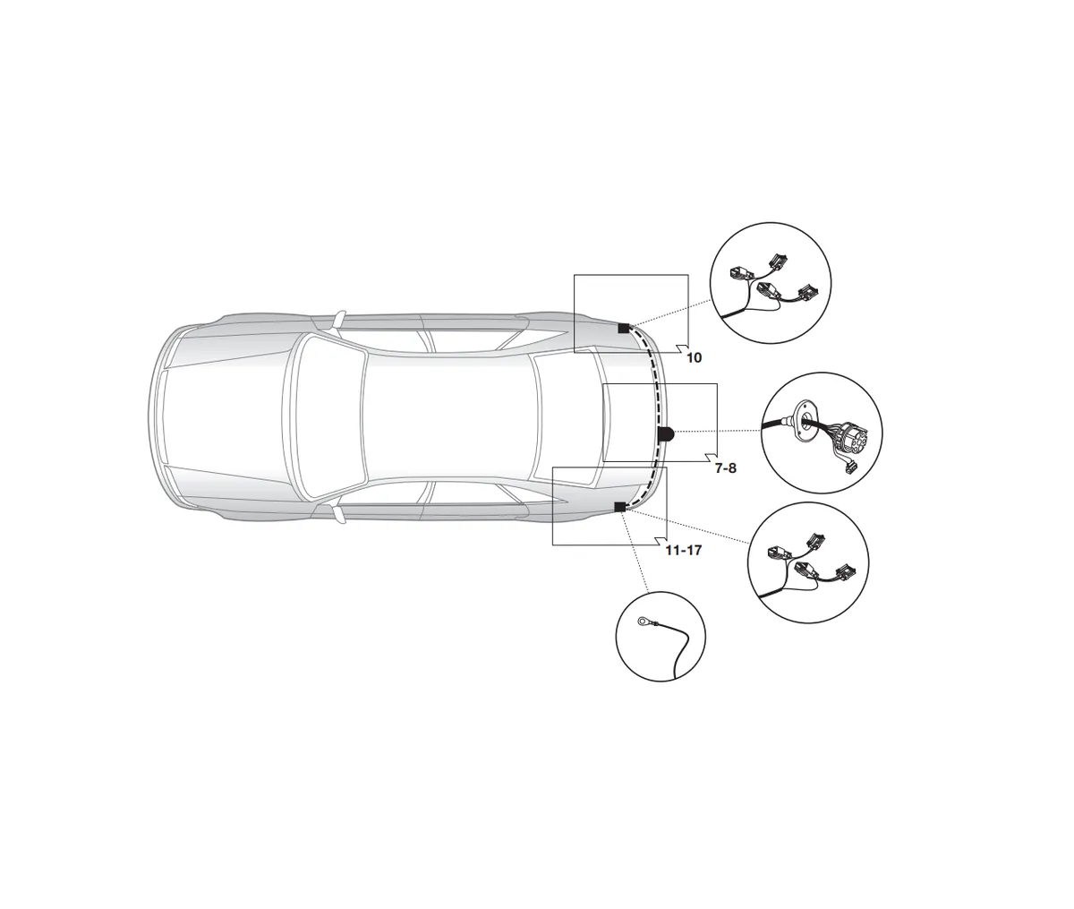 Электрика фаркопа Brink (7 pin) для Mazda CX5 2012-2015 724541 в 