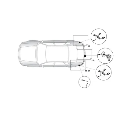 Электрика фаркопа Hak-System (7 pin) для Mazda 3 2003-2009 16120510 в 