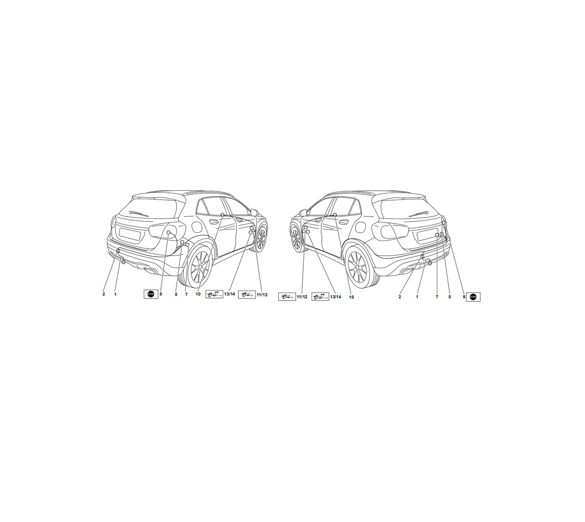 Электрика фаркопа Westfalia (7 pin) для Mercedes GLA-class 2014-2020 313398300107 в 