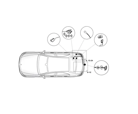 Электрика фаркопа Hak-System (13 pin) для Mercedes GLC 2015-2019 21040530 в 