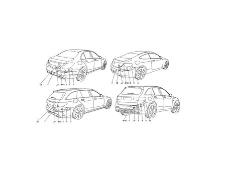 Электрика фаркопа Westfalia (7 pin) для Mercedes GLC 2015-06/2019 313432300107 в 