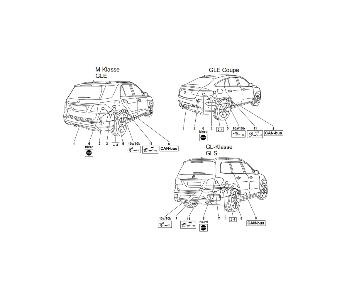 Электрика фаркопа Westfalia (13 pin) для Mercedes GLE 2016-2018 313430300113 в 