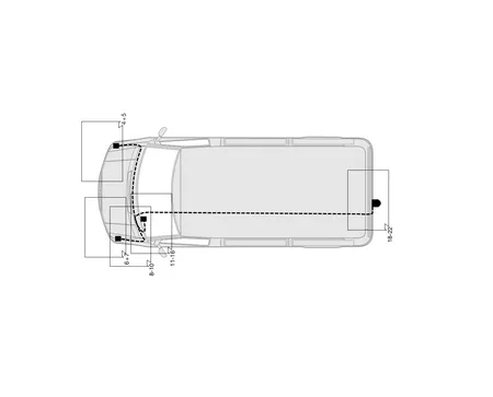 Электрика фаркопа Hak-System (7 pin) для Volkswagen LT2 1996-2006 16500500 в 