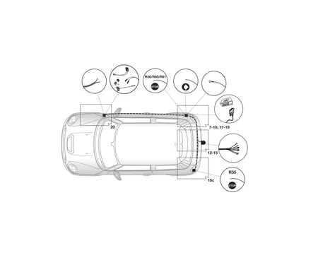 Электрика фаркопа Hak-System (7 pin) для Mini Countryman 2010-2017 12650501 в 