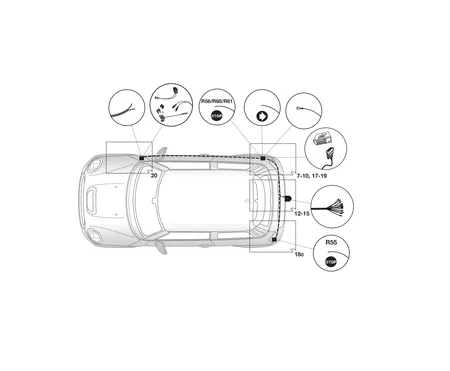 Электрика фаркопа Hak-System (13 pin) для Mini Countryman 2010-2017 21650501 в 