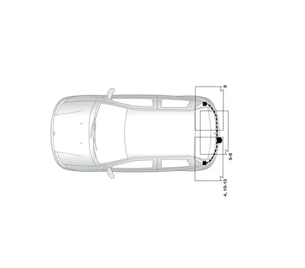 Электрика фаркопа Hak-System (7 pin) для Mitsubishi Colt 2005-2011 16130504 в 