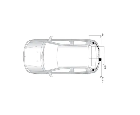 Электрика фаркопа Hak-System (13 pin) для Mitsubishi Colt 2004-2008 26130503 в 