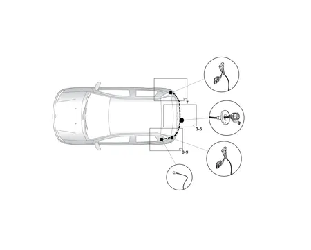 Электрика фаркопа Hak-System (7 pin) для Mitsubishi Colt 2008-2011 16130513 в 