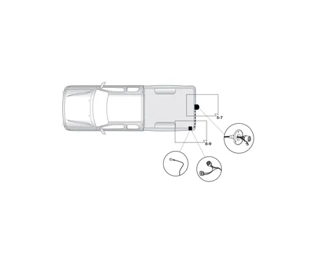 Электрика фаркопа Hak-System (13 pin) для Mitsubishi L200 2006-2015 26130508 в 